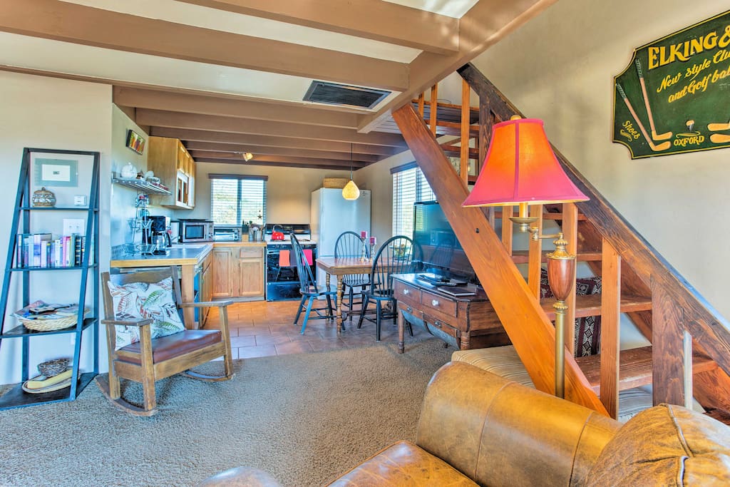 The open living space ensures that nobody feels left out of the fun.
