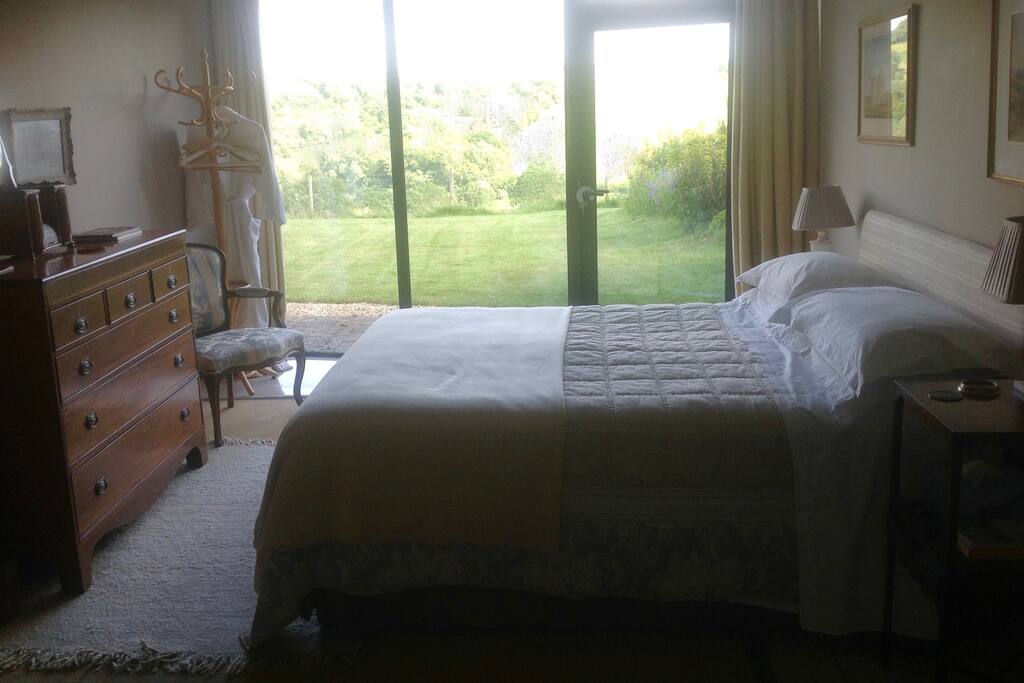 Double bedroom looking out to garden