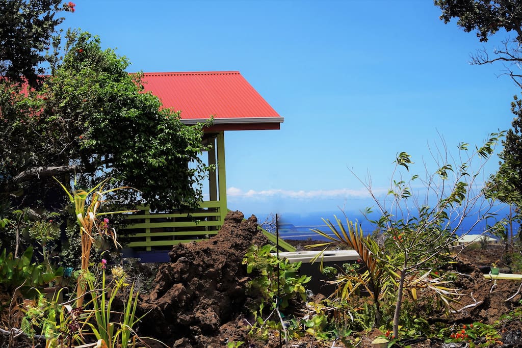 View of Southpoint from lanai and hot tub