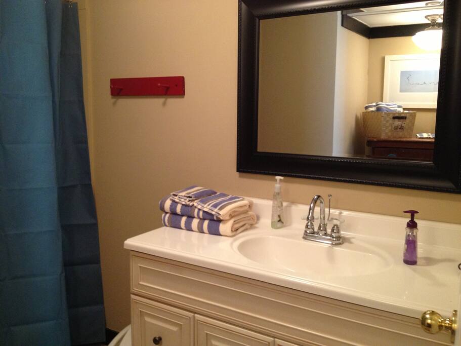 Bath with shower