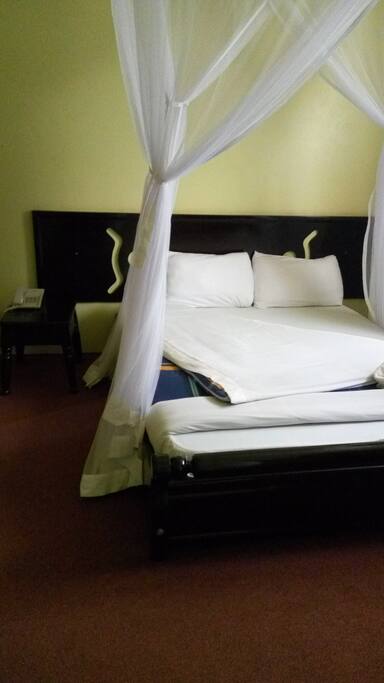 Bed with mosquito net