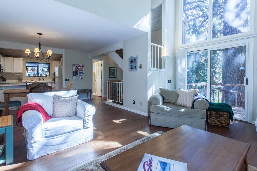 Floor to ceiling windows bring in plenty of light