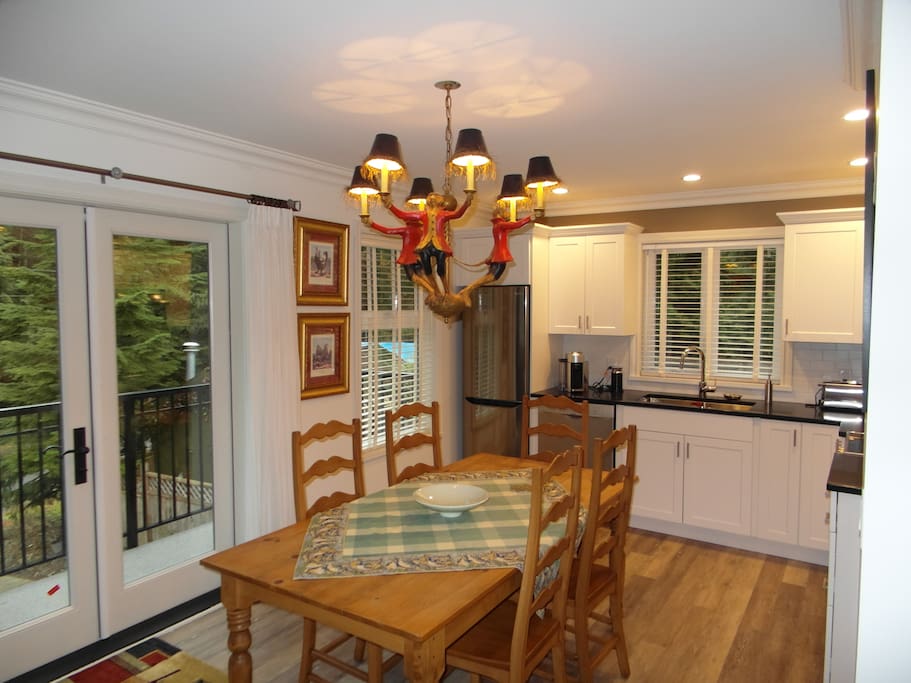 French doors open onto balcony