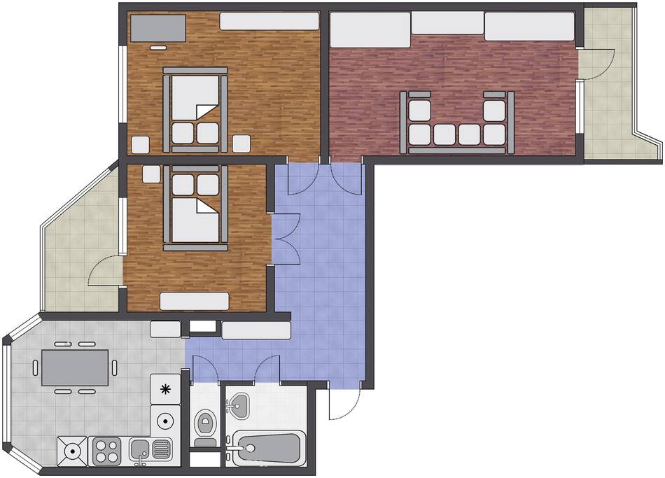 Plan of the apartment