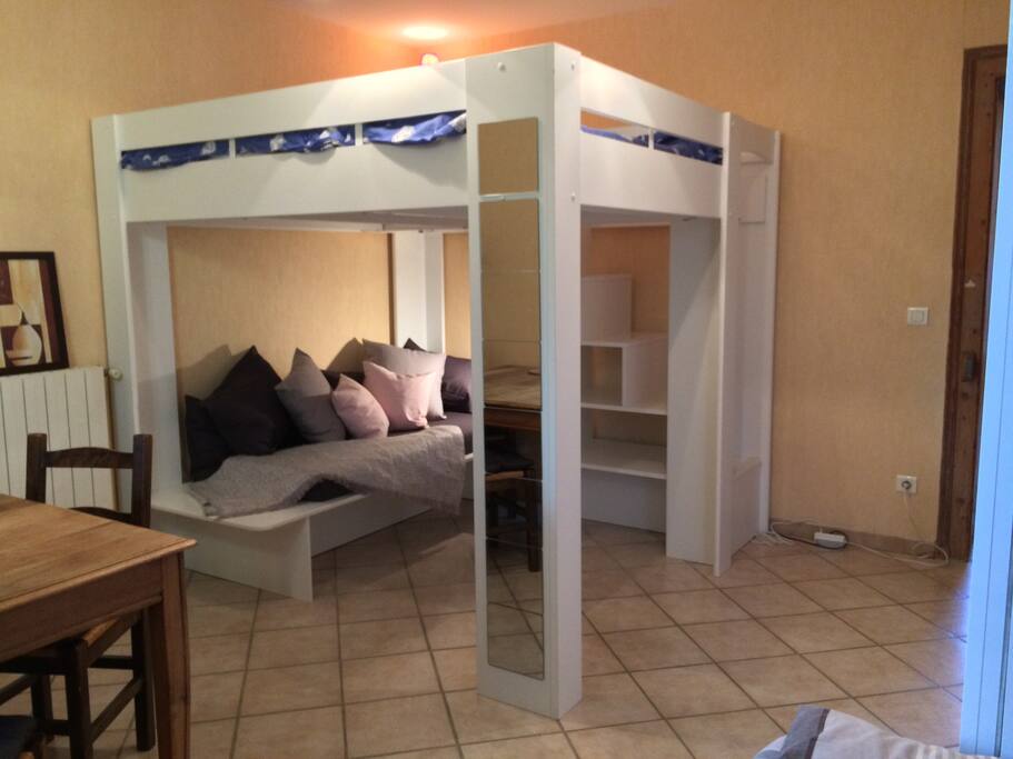 Chambre + pièce à vivre