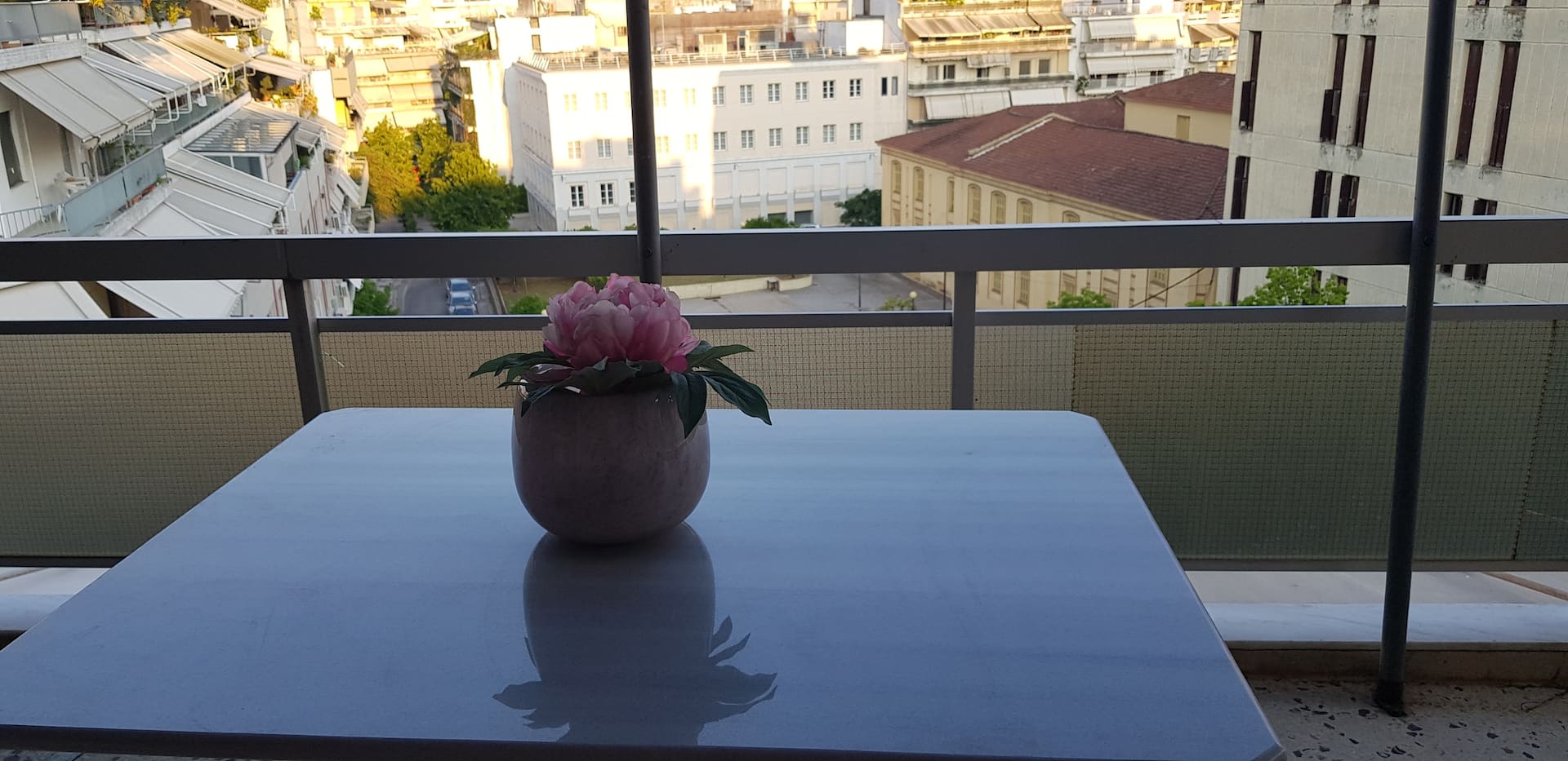 Georgia. House overlooking the center of Agrinio