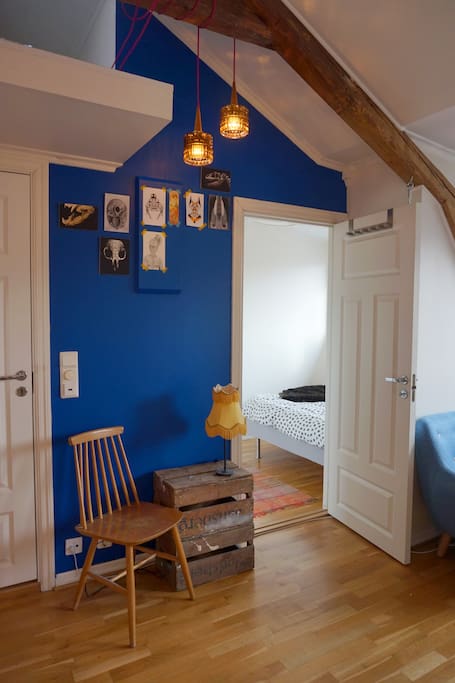 View into the bedroom.