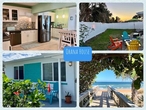Top Airbnb: Walk to the beach! Comfy beds, game room, & fence. in Ormond By The Sea