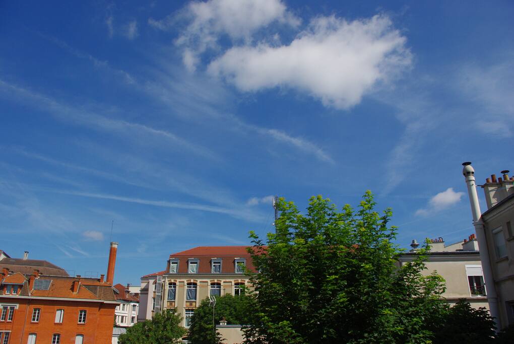 Vue depuis la cuisine/view from the kitchen