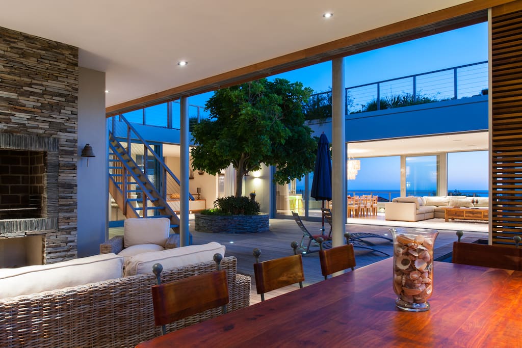 From braai through house to sea.