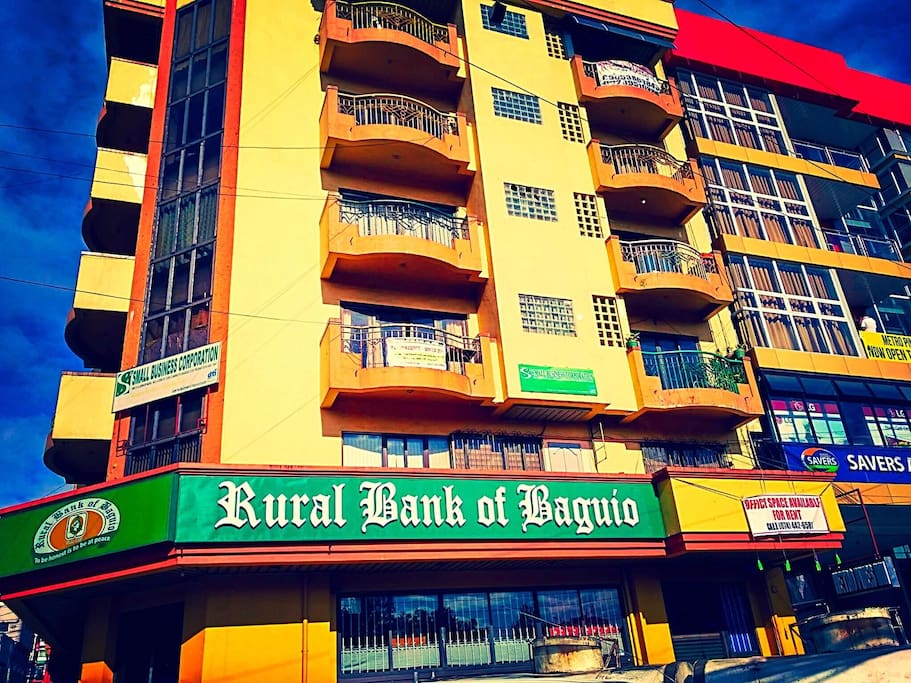 The six storey condo building where unit 3b is located just above Rural Bank