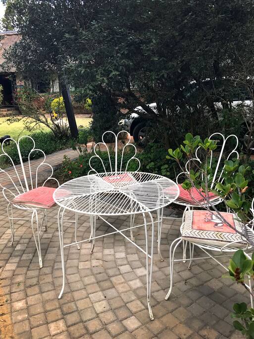 Outside seating area