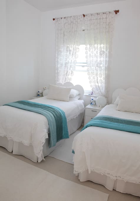 The Jophiel Room with twin beds (also available with a double bed)