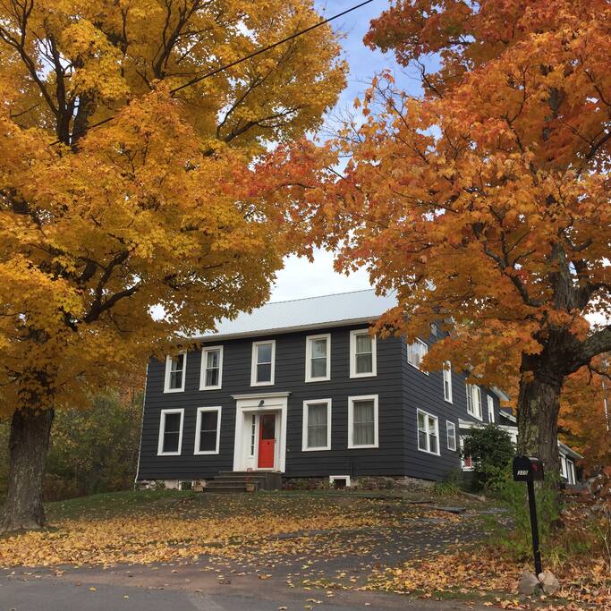 Front of the house in October as the leaves were changing
