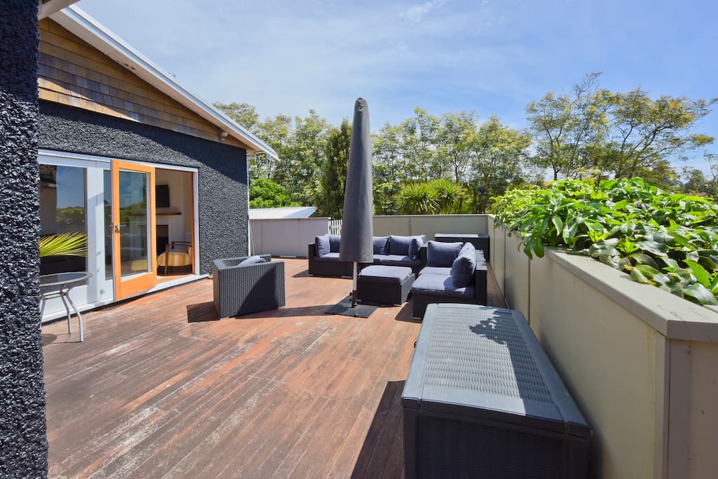 North facing deck