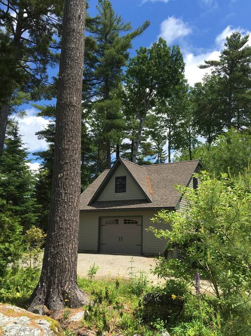 The loft sits above the garage