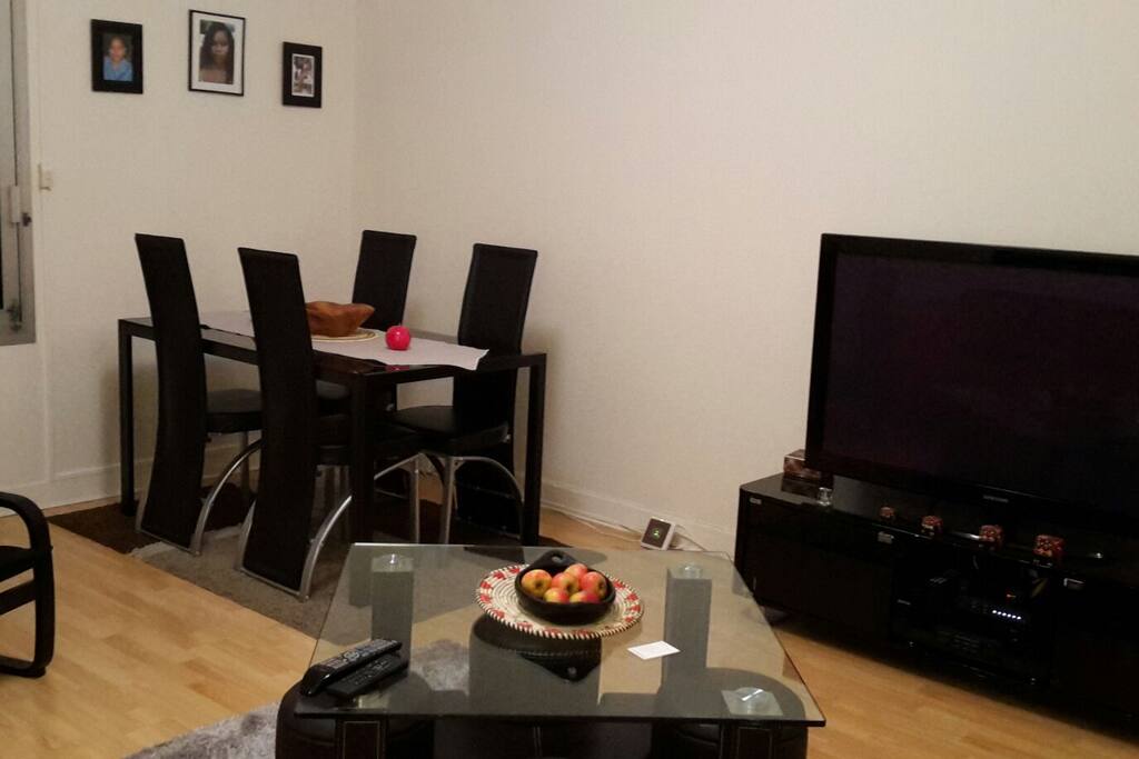 The dining space