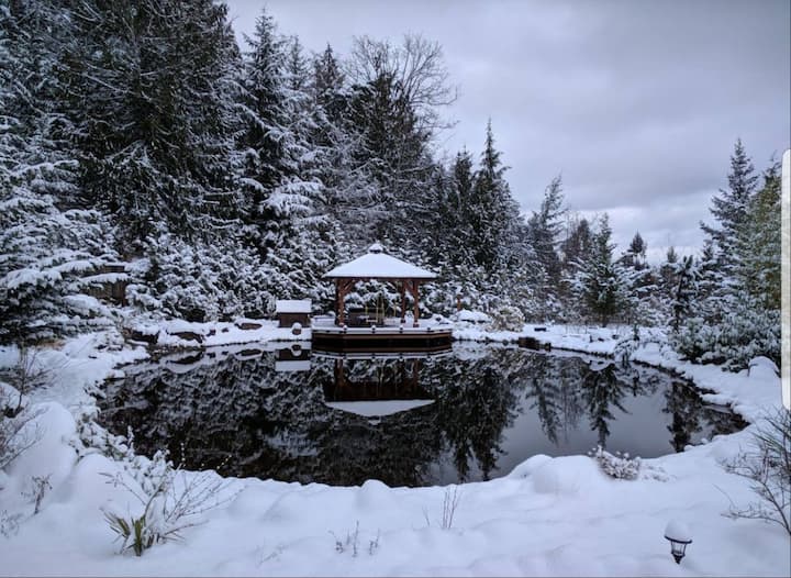 Private Oasis w/ Outdoor Barrel Sauna & Hottub