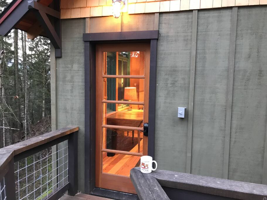 Door to cabin