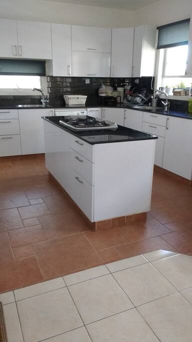 Modern Kitchen with two separate sink areas