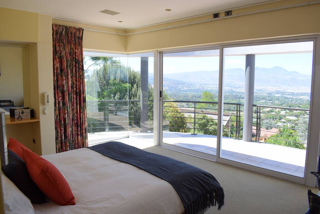 Master bedroom with balcony