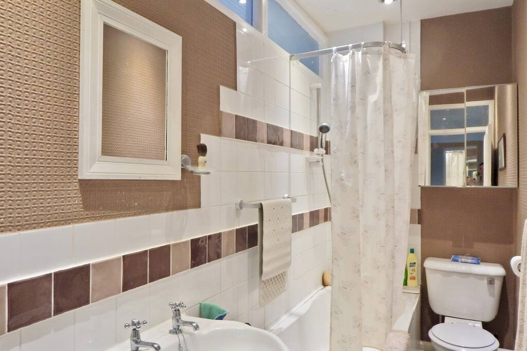 Modern bathroom adjacent