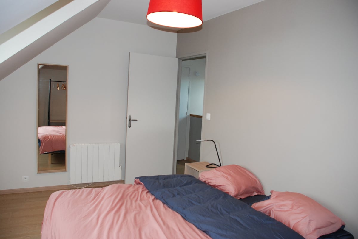 bedroom 1 ( with 90 folding bed and baby cot)