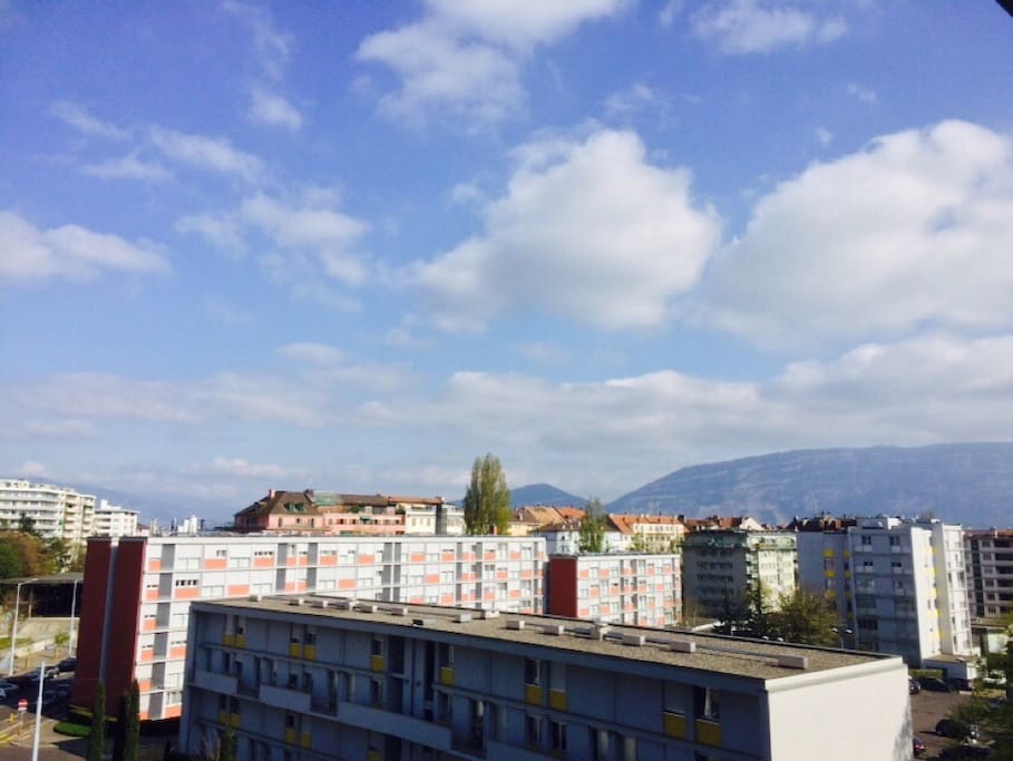 View to the Salève and swiss Alpes when sunny ;)