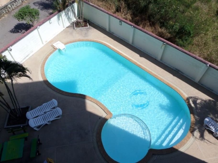 Nice open air swimming pool.