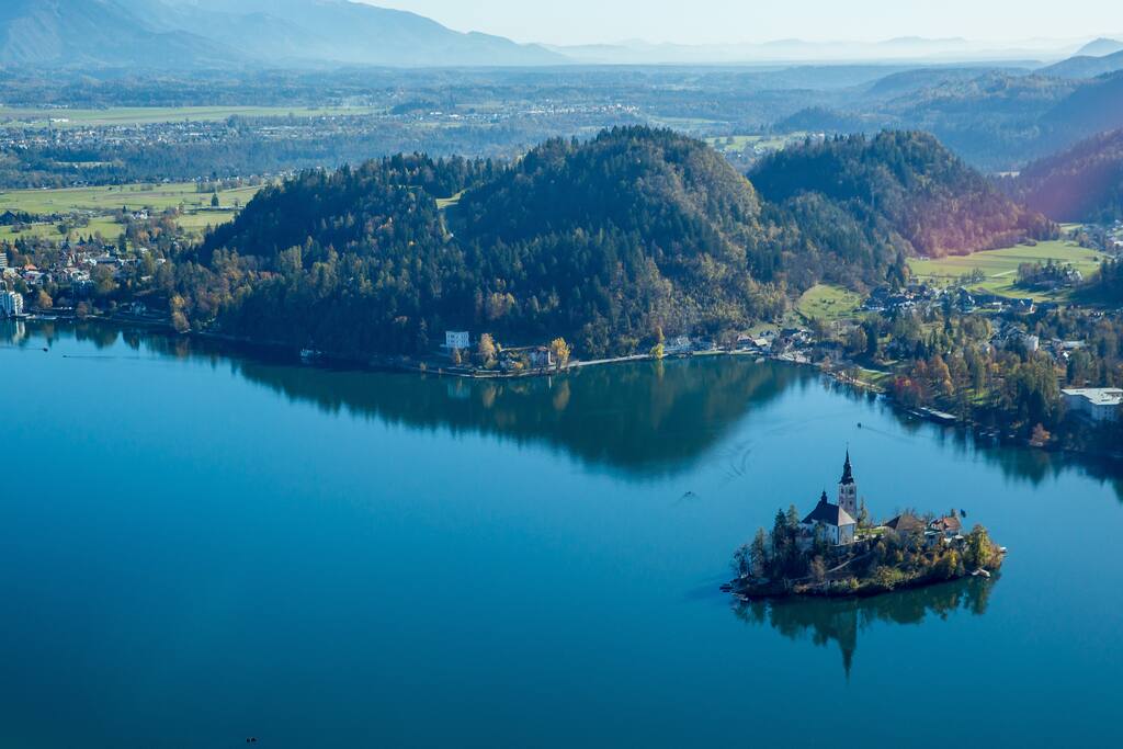Mlino and island from the Air