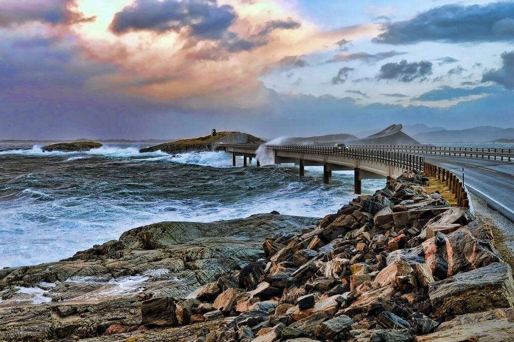 Nearby Atlantic Road (1 of 2) (the-atlantic-ocean-road-atlanterhavsveien-in-norway-is-one-of-the-coolest-roads-in-the-world)