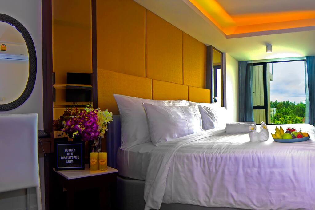 Spacious bed for two