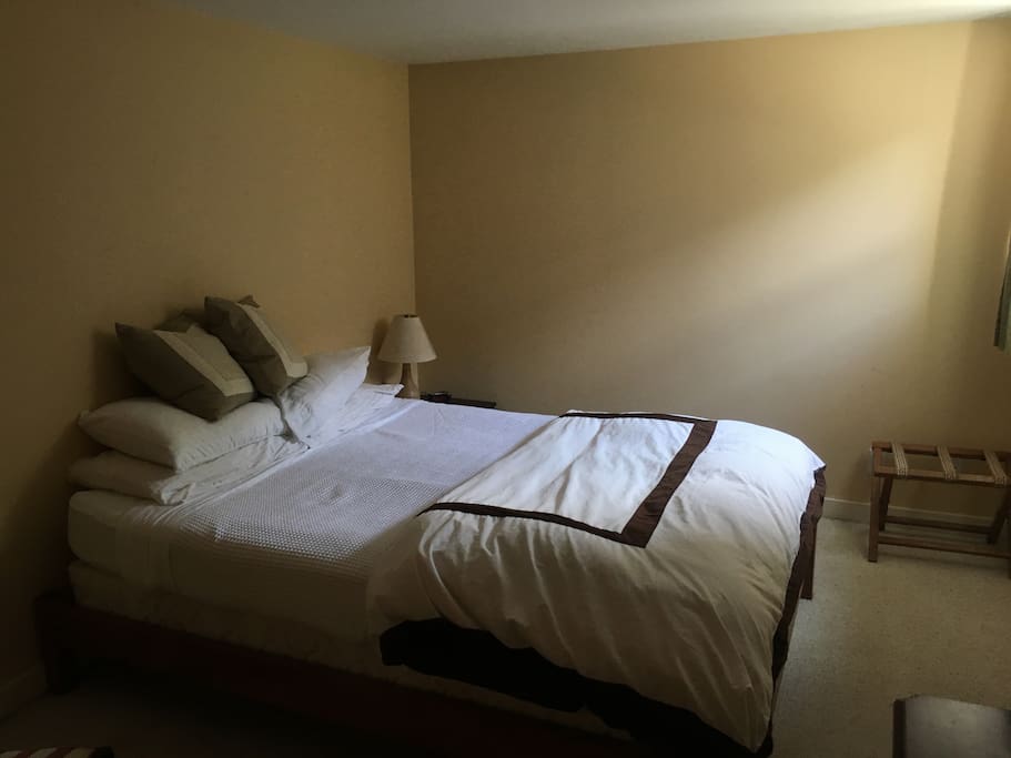 A very comfortable queen bed.