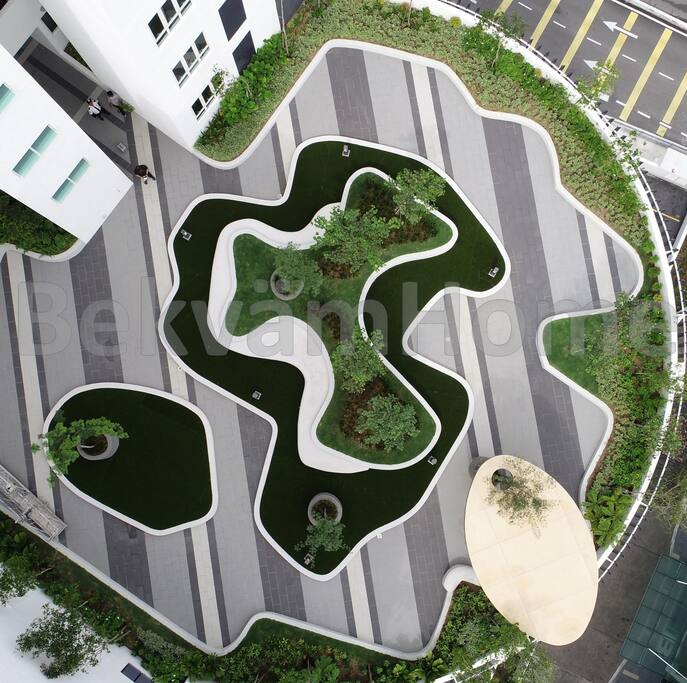Birds eye view of the Skygarden