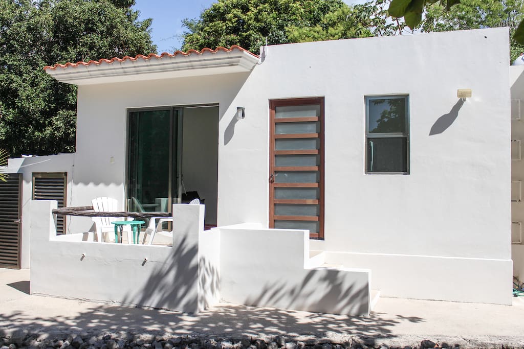 Your private bungalow with entrance from the courtyard.