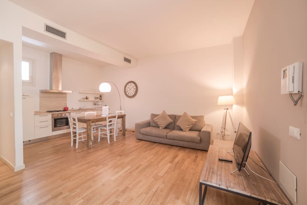 Living room with sofa bed