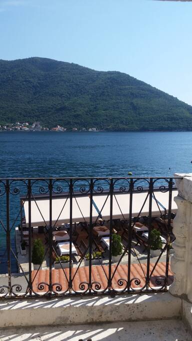 View from the rooms balcony