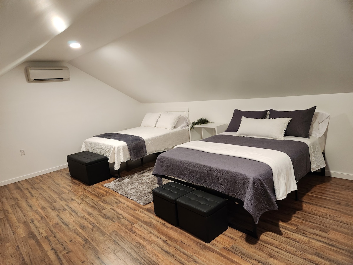 Bližší pohľad na podkrovné postele.