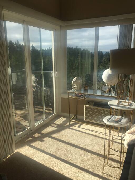 Natural light and deck