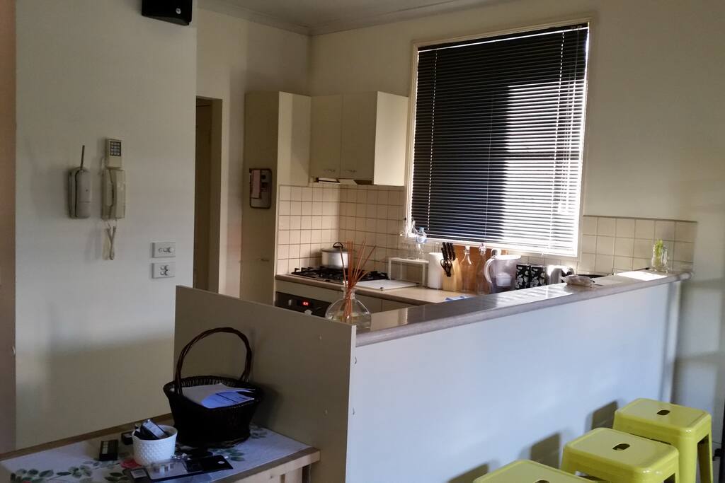 Kitchen with rear passage to laundry, garage and 2nd toilet