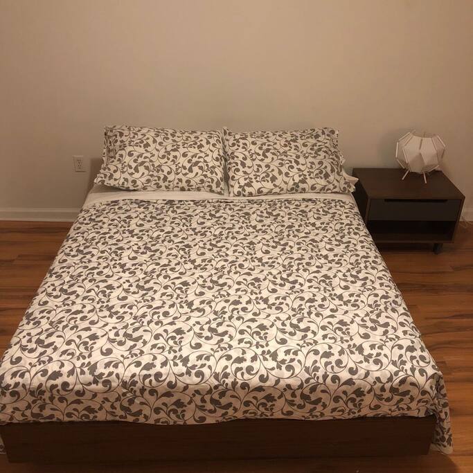 Queen super comfy floating bed by Mercury Row Designers