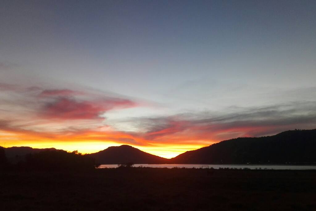 atardecer desde la terraza