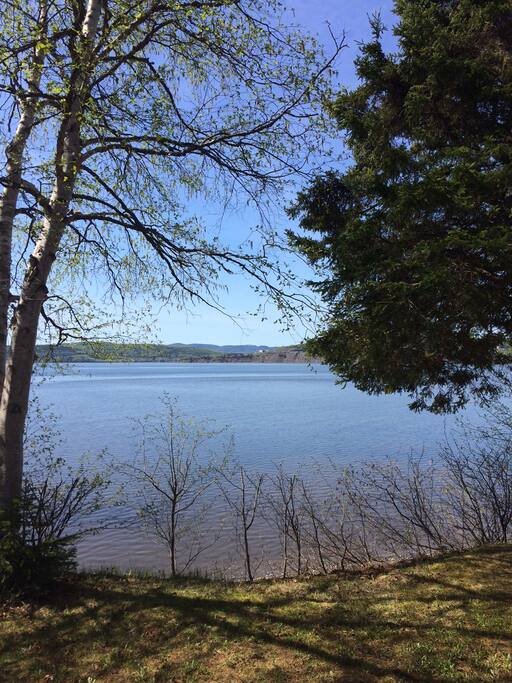 la vue sur la Baie de Gaspé