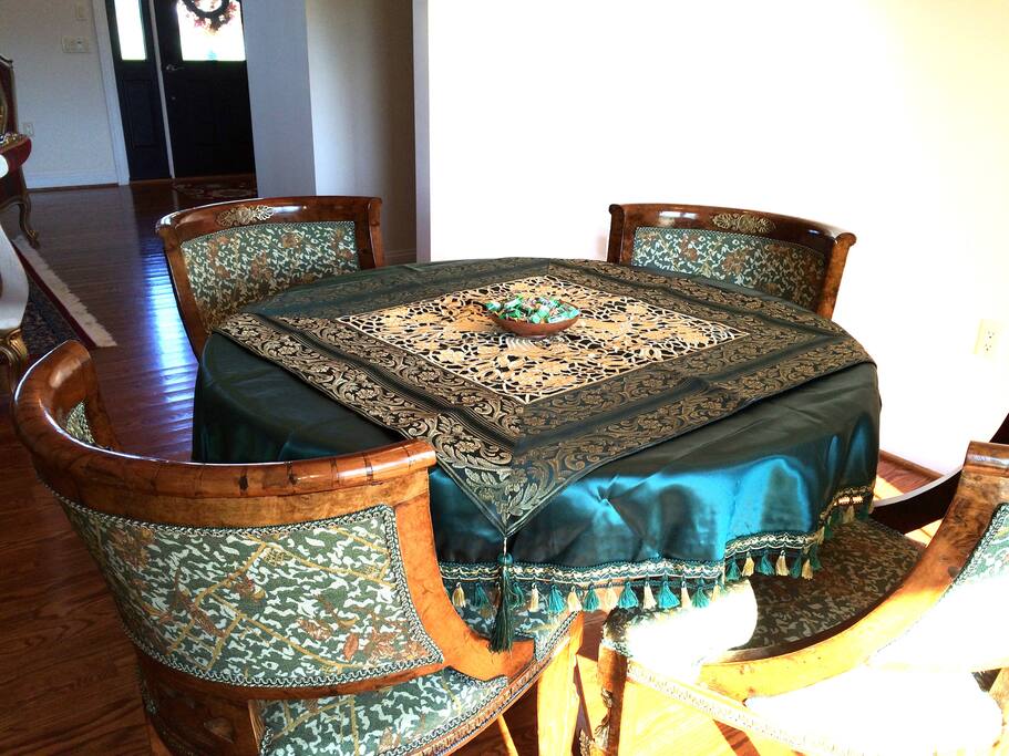 Dining area with table for 4