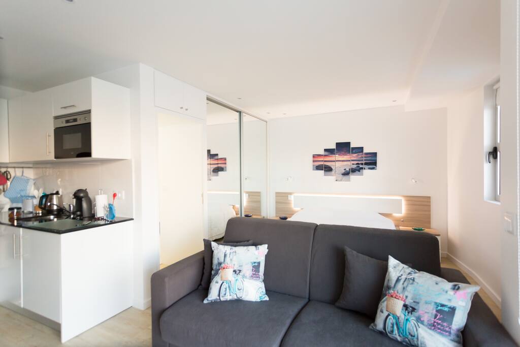 The interior of the newly renovated apartment.