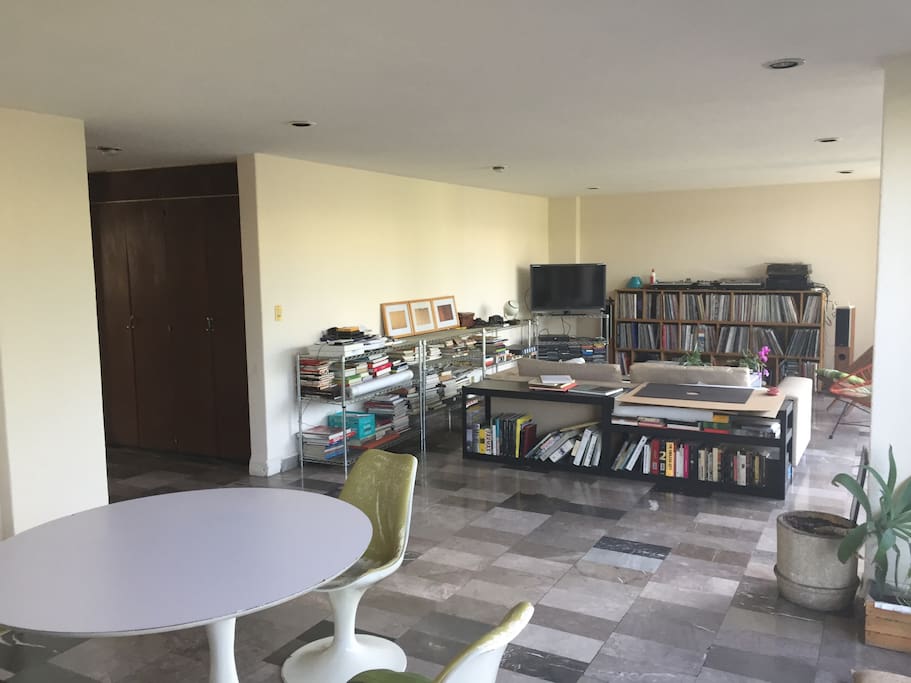 dining room and living room
