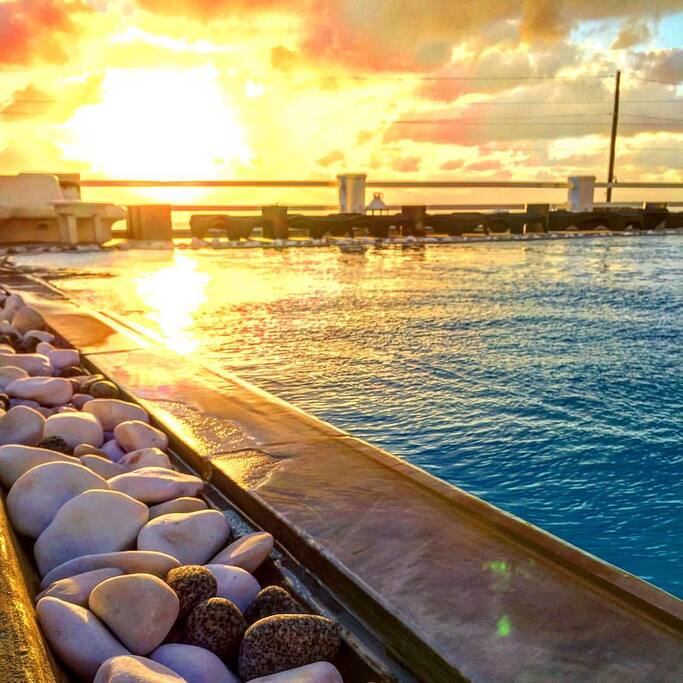Sunset time at flaskos