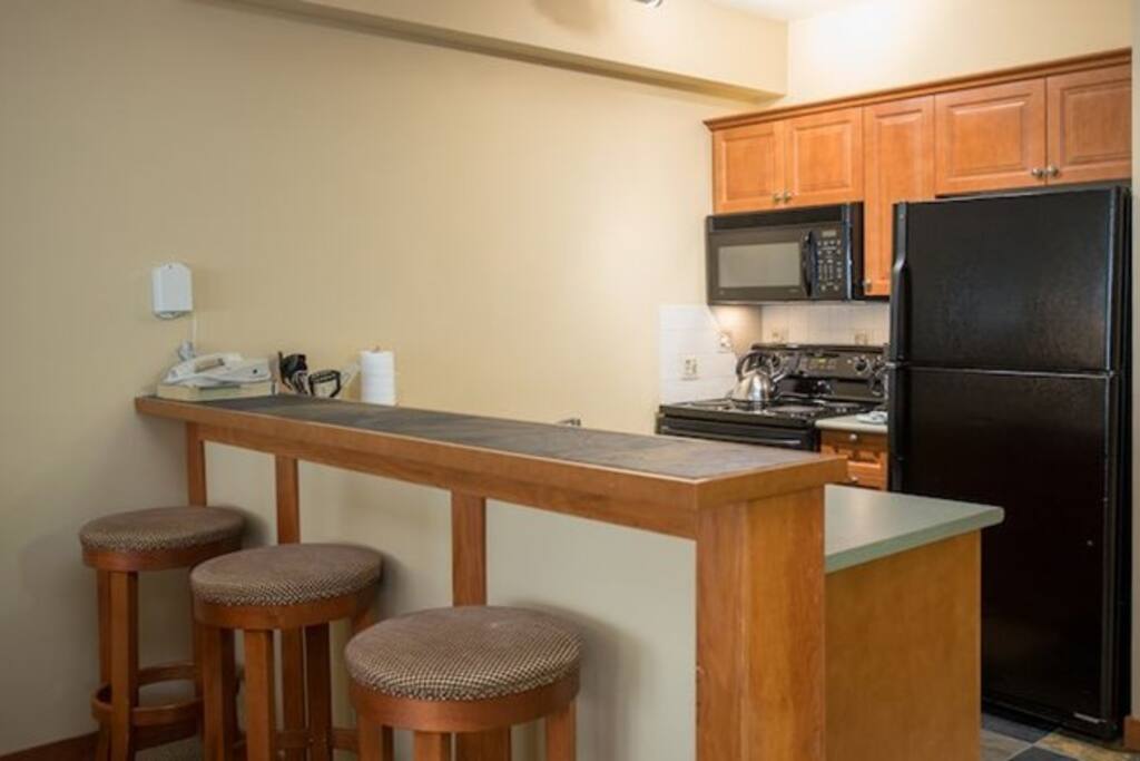 Prepare meals in the comfort of your own fully-equipped kitchen.