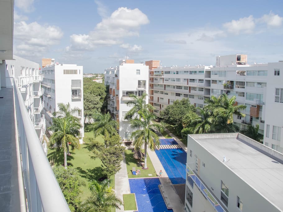 Beautiful view from this pent house condo