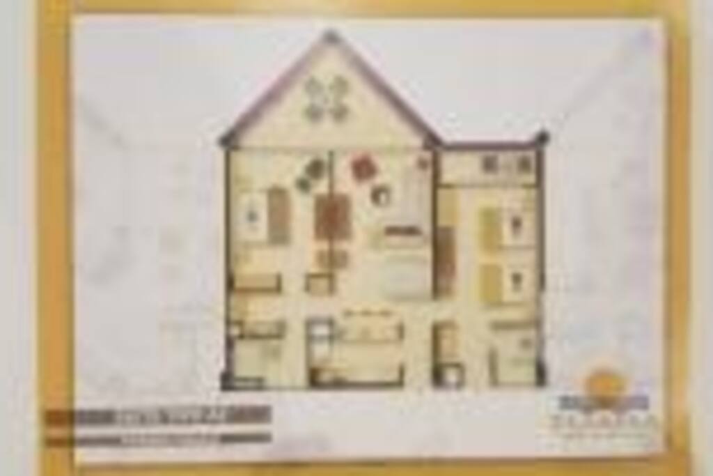 Distribucion del apartamento. Distribution of the apartment